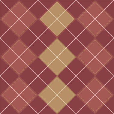 Kare Şekil Tasarımı Kırmızı Karamel Rengi