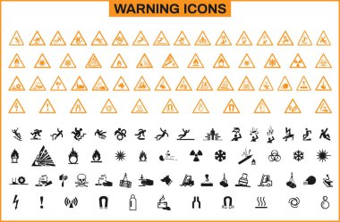 Siyah ve Sarı Renkli Uyarı Simgesi