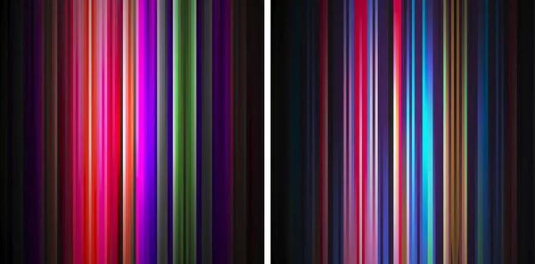 Разноцветный Полосатый Узор Set — стоковый вектор