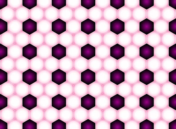 Sechseck Wabe Geometrisches Design Violett Lila Farbe — Stockvektor