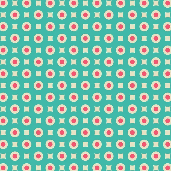Red Green Polka Dot Pattern — Vector de stock