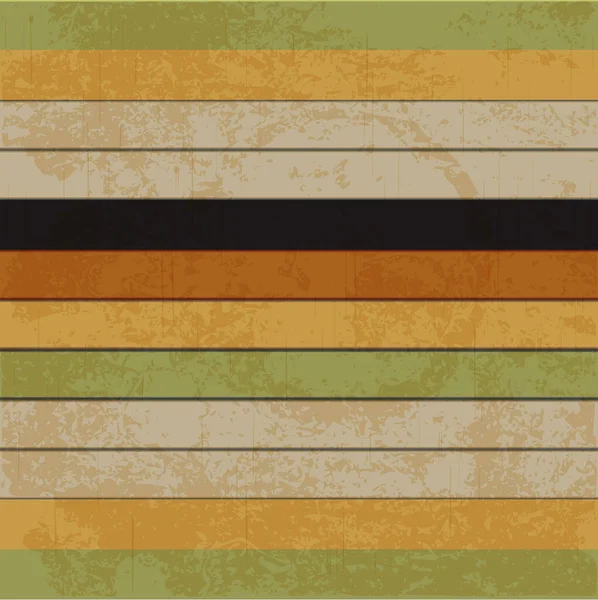 Retro Horizontal Multicolor Grunge Stripe — Vector de stock