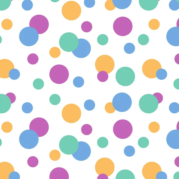 Polka Dot Party Bubble Childish Pattern — стоковый вектор