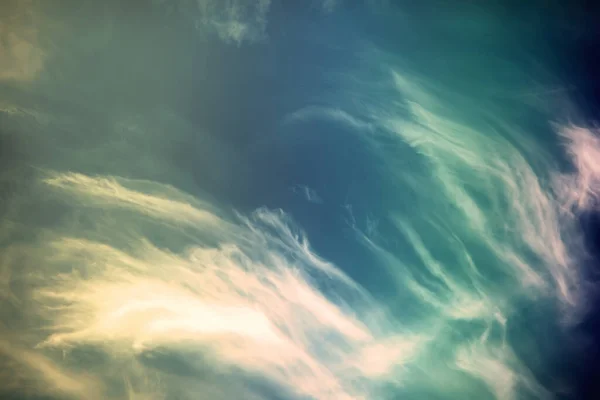 Luchtlandschap Met Wolken Pastelkleuren — Stockfoto