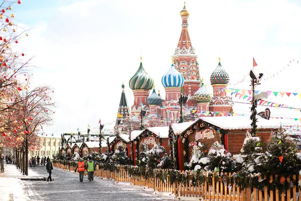 Winter Snow Landscape Russian Capital Moscow — Stock Photo, Image