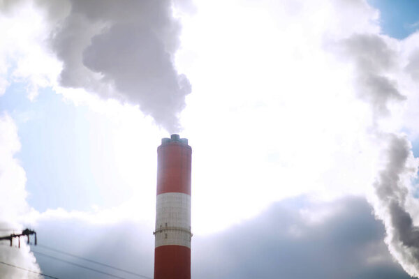 Environmental problem of environmental pollution and air in large cities