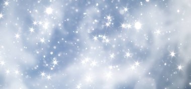 mavi kar yağışı bokeh arkaplanı, soyut kar tanesi arkaplanı, bulanık arkaplan