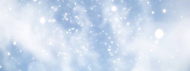 mavi kar yağışı bokeh arkaplanı, soyut kar tanesi arkaplanı, bulanık arkaplan