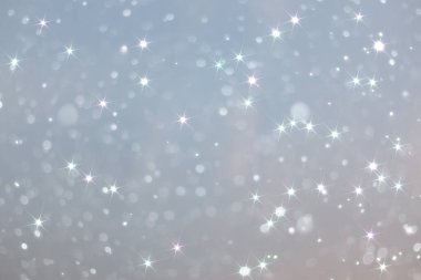 mavi kar yağışı bokeh arkaplanı, soyut kar tanesi arkaplanı, bulanık arkaplan