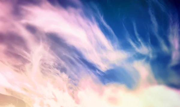 Небесный Пейзаж Облаками Пастельных Цветов — стоковое фото