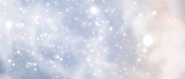 mavi kar yağışı bokeh arkaplanı, bulanık soyut kar tanesi arkaplanı 