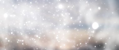 mavi kar yağışı bokeh arkaplanı, bulanık soyut kar tanesi arkaplanı 