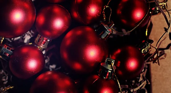 Karácsonyi Dekoráció Karácsonyfának Kis Golyók Díszítik Karácsonyfát Játékok Évre — Stock Fotó