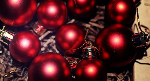 Juldekoration Till Julgranen Små Bollar Dekorerar Julgranen Leksaker För Det — Stockfoto