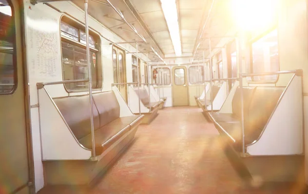 Subway Car Empty Seats Empty Subway Car — Stock Photo, Image