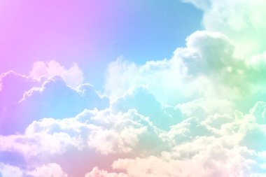 Akşam bulutlarında arkaplan gradyanı gökyüzü