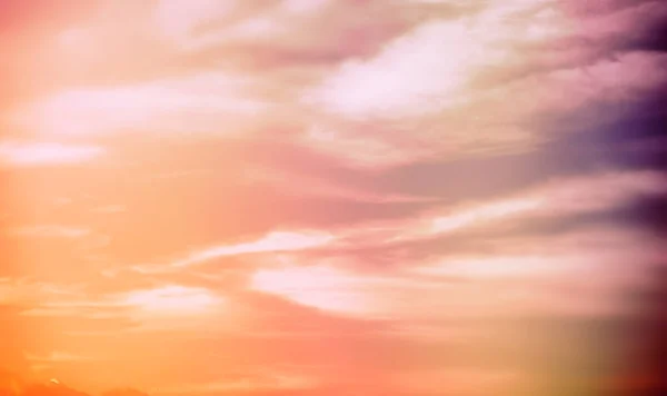 Cielo Paisaje Con Nubes Colores Pastel — Foto de Stock