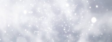 mavi kar yağışı bokeh arkaplan, soyut kar tanesi bulanık arkaplan