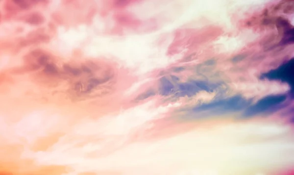 Cielo Paisaje Con Nubes Colores Pastel — Foto de Stock