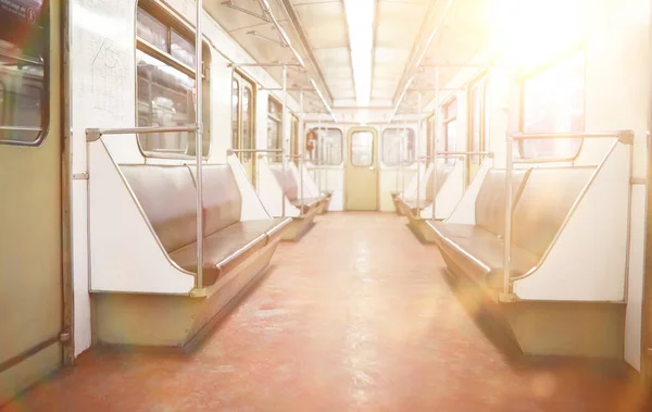 Subway Car Empty Seats Empty Subway Car — Stock Photo, Image