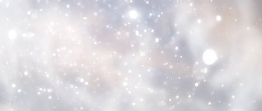 mavi kar yağışı bokeh arkaplan, soyut kar tanesi bulanık arkaplan 