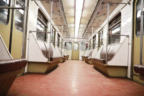 Subway Car Empty Seats Empty Subway Car — Stock Photo, Image
