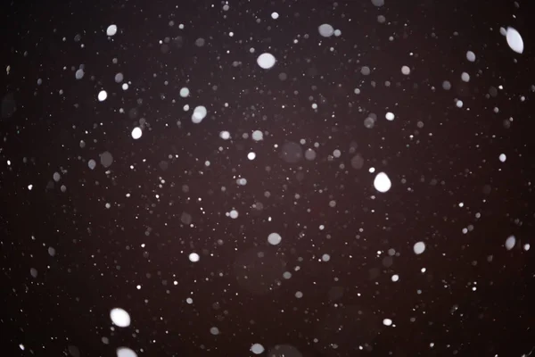 Schnee Auf Schwarzem Hintergrund Schneeflocken Überlagern Sich Schneehintergrund — Stockfoto