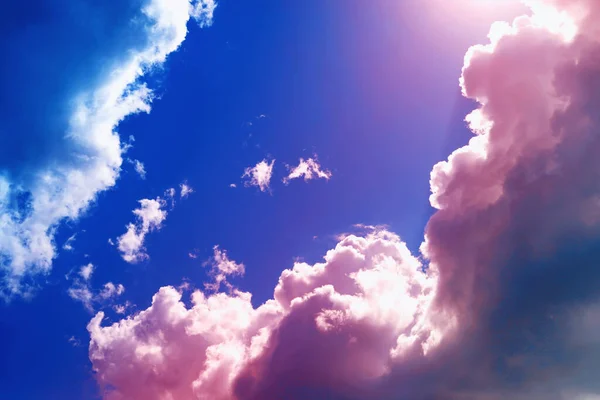 Високі Хмари Літньому Небі Небесний Фон Метеорологічні Спостереження Неба — стокове фото