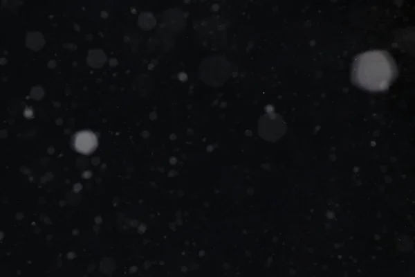Siyah Arka Planda Kar Kar Taneleri Örtüşüyor Kar Arkaplanı — Stok fotoğraf