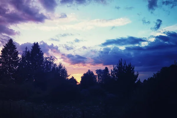 Himmel Landschaft Mit Wolken Pastellfarben — Stockfoto