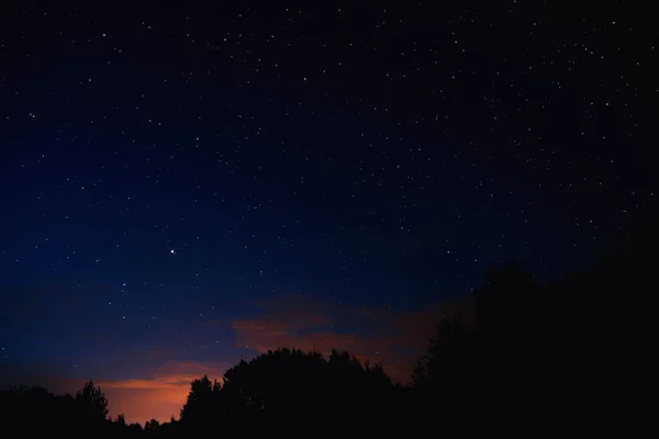 Céu Noturno Estrelas Galáxias Céu Crepúsculo — Fotografia de Stock