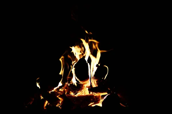 Alevin Arka Planı Fırında Tuğla Şöminede Ateş Dilleri Ateş Dokusu — Stok fotoğraf