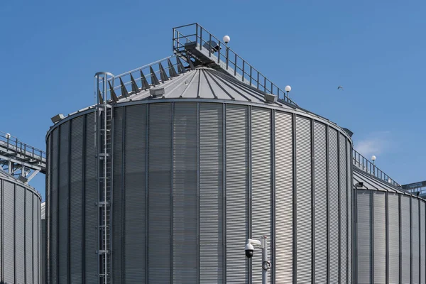 Grain Elevators Agricultural Silos Storage Drying Grains — Photo