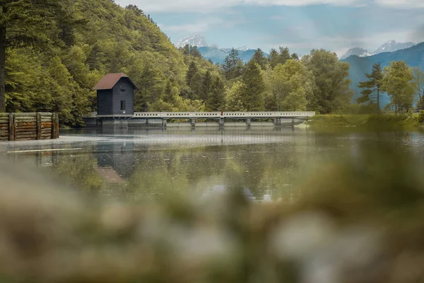 Schöner See Von Zavrsnica Frühling Mit Etwas Wasser Das Hinter — Stockfoto