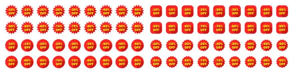 Stor Uppsättning Etiketter Rabatter Försäljning Shopping Day Kampanjerbjudande Reklam Marknadsföring — Stockfoto