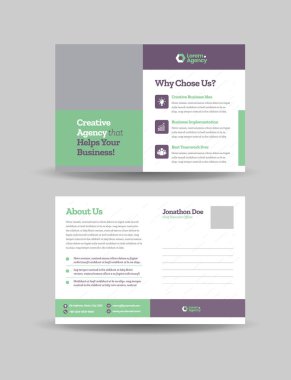 Şirket Kartpostalı Tasarımı Davetiye Kartı veya Doğrudan EDDDM Tasarımı 