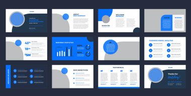 Business Presentation Brochure Guide Design or Pitch Deck Slide Template or Sales Guide Slider