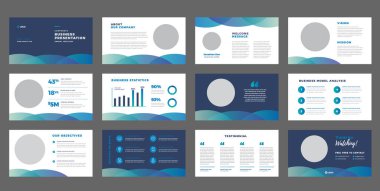 Business Presentation Brochure Guide Design or Pitch Deck Slide Template or Sales Guide Slider