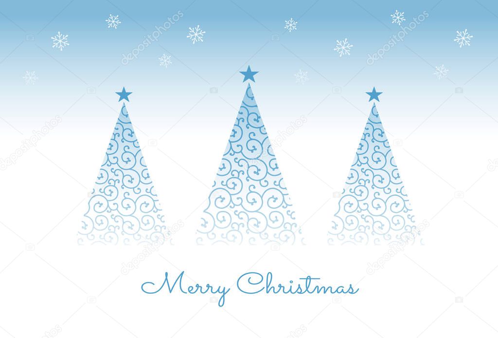 Fashionable arabesque Christmas tree Christmas card,  Christmas elements