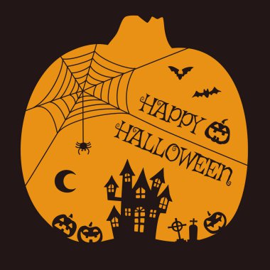 Cadılar Bayramı çizimleri (perili ev, yarasalar, örümcekler ve örümcek ağları, balkabağı, balkabağı, balkabağı feneri, mezarlık)