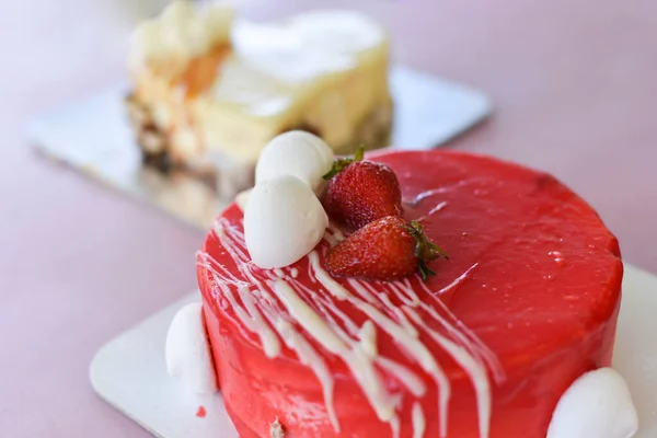 Tasty deserts and ice cream. Girls and boys holding deserts. Delicious decorated deserts on plates