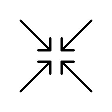 Satır Simgesi Oku, Yön, Tasarım, Basit Tarzlı Web. Beyaz arkaplanda izole edilmiş basit bir şekilde vektör işareti. Asıl boyutu 64x64 piksel.