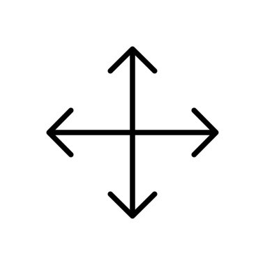 Satır Simgesi Oku, Yön, Tasarım, Basit Tarzlı Web. Beyaz arkaplanda izole edilmiş basit bir şekilde vektör işareti. Asıl boyutu 64x64 piksel.