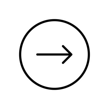 Satır Simgesi Oku, Yön, Tasarım, Basit Tarzlı Web. Beyaz arkaplanda izole edilmiş basit bir şekilde vektör işareti. Asıl boyutu 64x64 piksel.