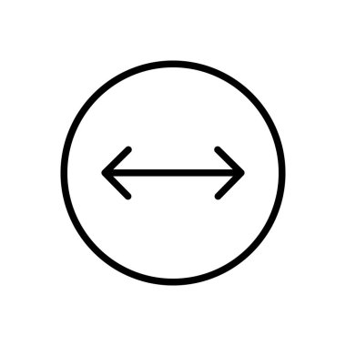 Satır Simgesi Oku, Yön, Tasarım, Basit Tarzlı Web. Beyaz arkaplanda izole edilmiş basit bir şekilde vektör işareti. Asıl boyutu 64x64 piksel.