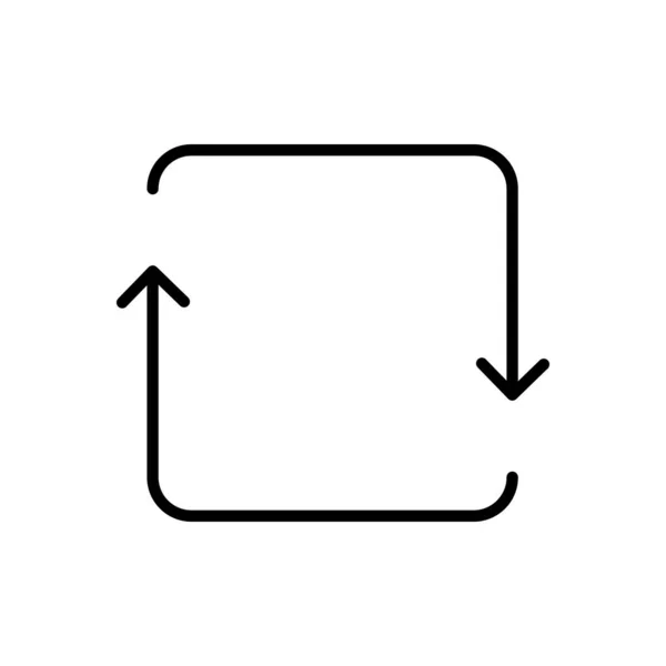 Γραμμή Icon Arrow, Σκηνοθεσία, Σχεδιασμός, Web σε απλό στυλ. Διάνυσμα υπογράψει σε ένα απλό στυλ που απομονώνονται σε ένα λευκό φόντο. Αρχικό μέγεθος 64x64 εικονοστοιχεία. — Διανυσματικό Αρχείο