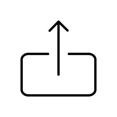 Satır Simgesi Oku, Yön, Tasarım, Basit Tarzlı Web. Beyaz arkaplanda izole edilmiş basit bir şekilde vektör işareti. Asıl boyutu 64x64 piksel.