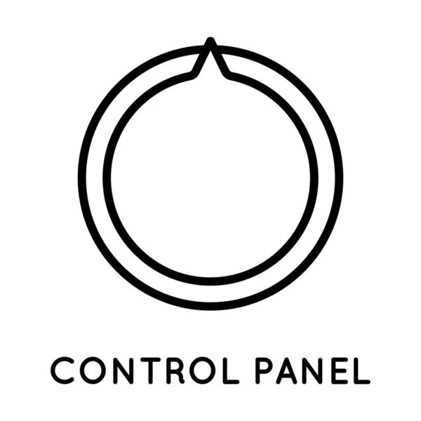 選択アイコン、コントロールパネルコントローラー。ボリューム、バランス、パワー、モードを表示するためのベクトルアイコン。白い背景に隔離されたシンプルなスタイルでベクトルサイン. — ストックベクタ