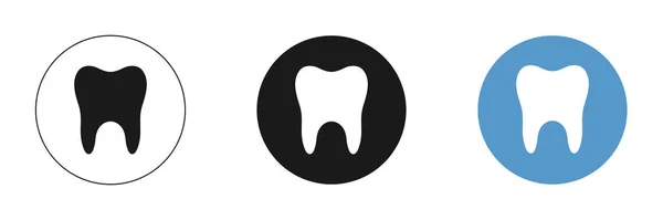 歯のセット イラスト 白を背景に孤立 — ストック写真