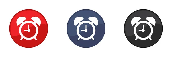 Ícones Relógio Alarme Configurados Web Design Ilustração Vetorial — Fotografia de Stock